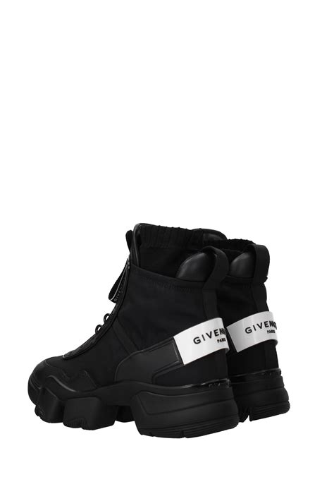 givenchy black jaw high sneakers|Givenchy leather sneakers.